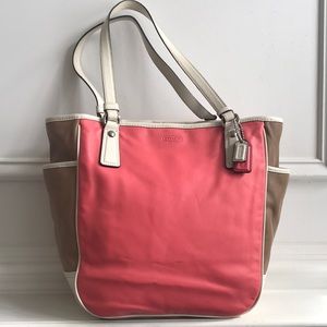 Coach leather bucket bag